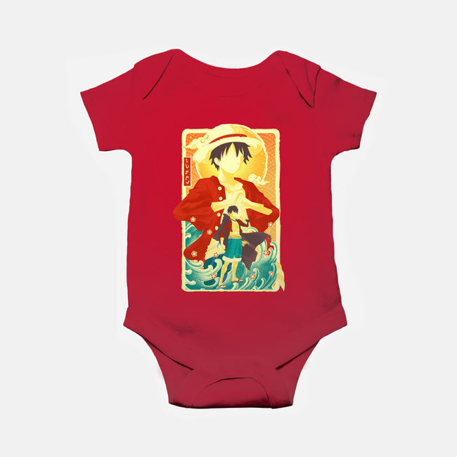 Great Wave Luffy-Baby-Basic-Onesie-hypertwenty