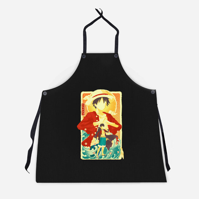 Great Wave Luffy-Unisex-Kitchen-Apron-hypertwenty