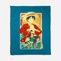 Great Wave Luffy-None-Fleece-Blanket-hypertwenty