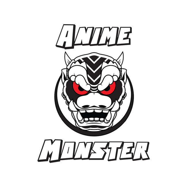 Anime Monster Logo-Womens-V-Neck-Tee-Anime Monster