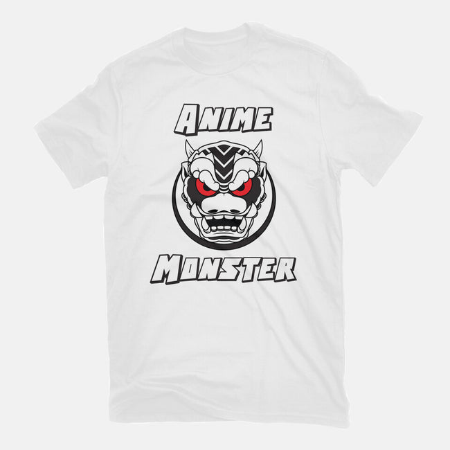 Anime Monster Logo-Womens-Fitted-Tee-Anime Monster