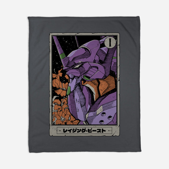 Eva Tarot Card-None-Fleece-Blanket-Hafaell