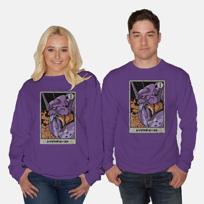 Eva Tarot Card-Unisex-Crew Neck-Sweatshirt-Hafaell