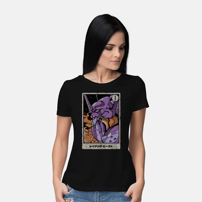 Eva Tarot Card-Womens-Basic-Tee-Hafaell