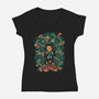 Minish Boy And Gnomes-Womens-V-Neck-Tee-ilustrata