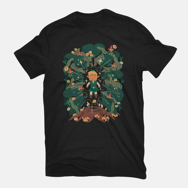 Minish Boy And Gnomes-Mens-Heavyweight-Tee-ilustrata