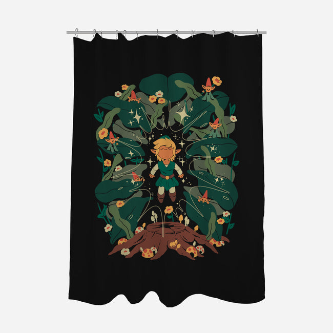 Minish Boy And Gnomes-None-Polyester-Shower Curtain-ilustrata