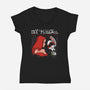 My Cartoon Romance-Womens-V-Neck-Tee-zascanauta