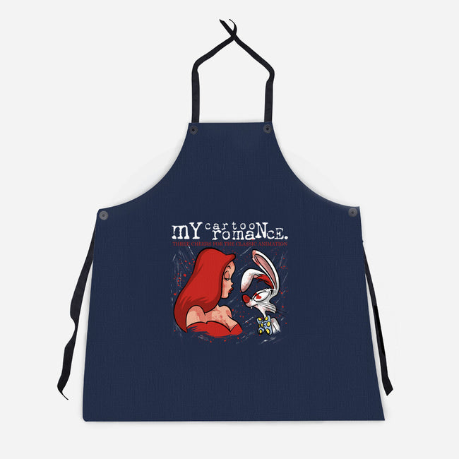 My Cartoon Romance-Unisex-Kitchen-Apron-zascanauta