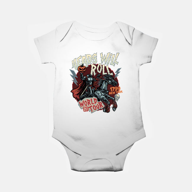 Heads Will Roll-Baby-Basic-Onesie-glitchygorilla