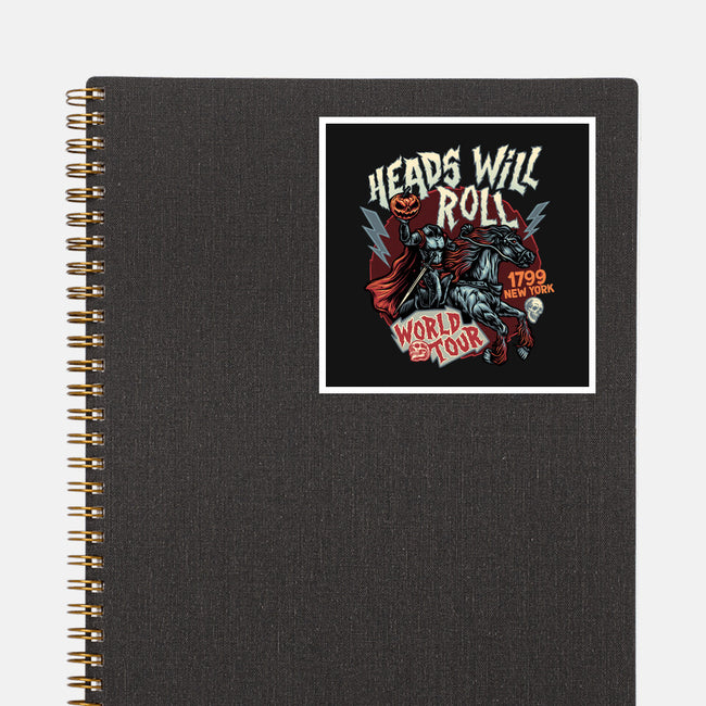 Heads Will Roll-None-Glossy-Sticker-glitchygorilla