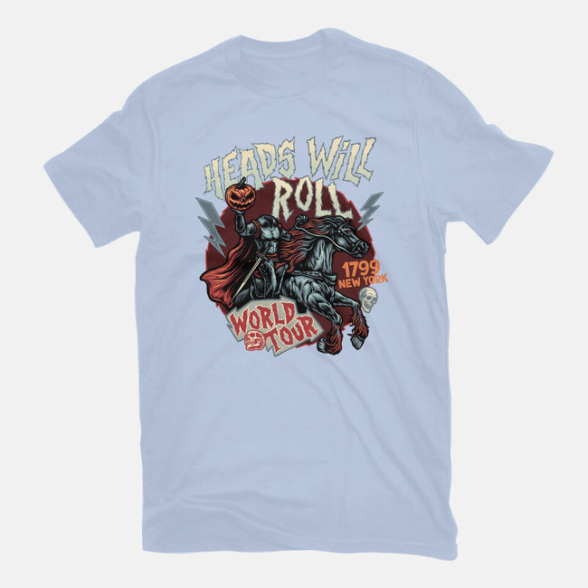 Heads Will Roll-Womens-Fitted-Tee-glitchygorilla