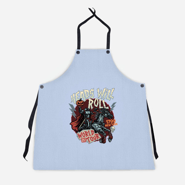 Heads Will Roll-Unisex-Kitchen-Apron-glitchygorilla