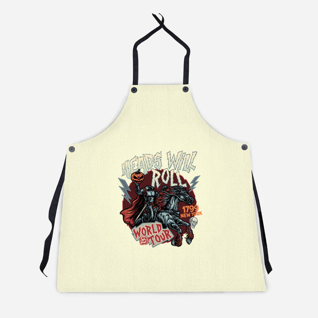 Heads Will Roll-Unisex-Kitchen-Apron-glitchygorilla