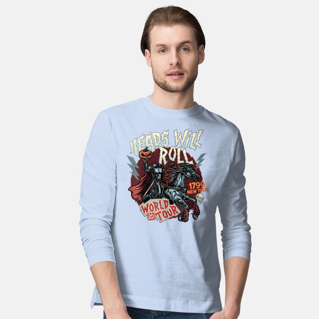 Heads Will Roll-Mens-Long Sleeved-Tee-glitchygorilla