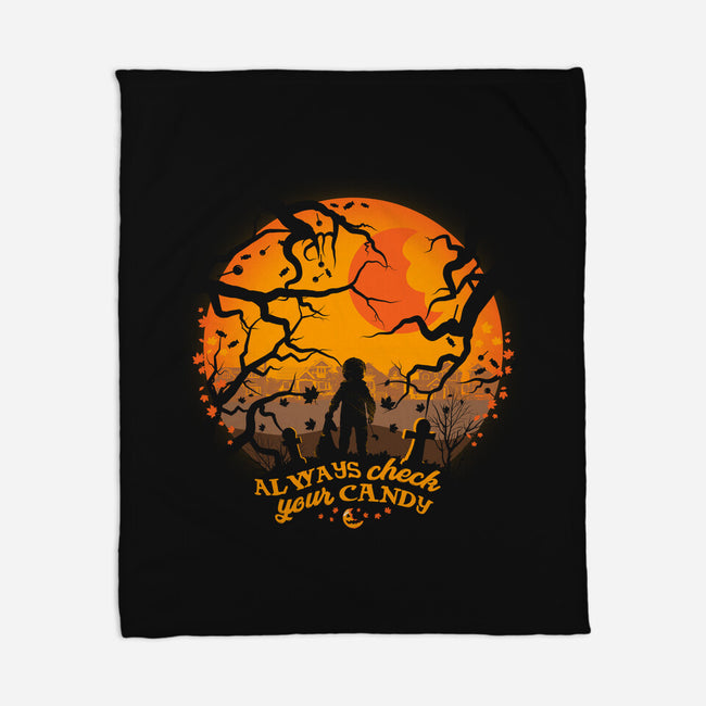 Always Check Your Candy Sam-None-Fleece-Blanket-rocketman_art