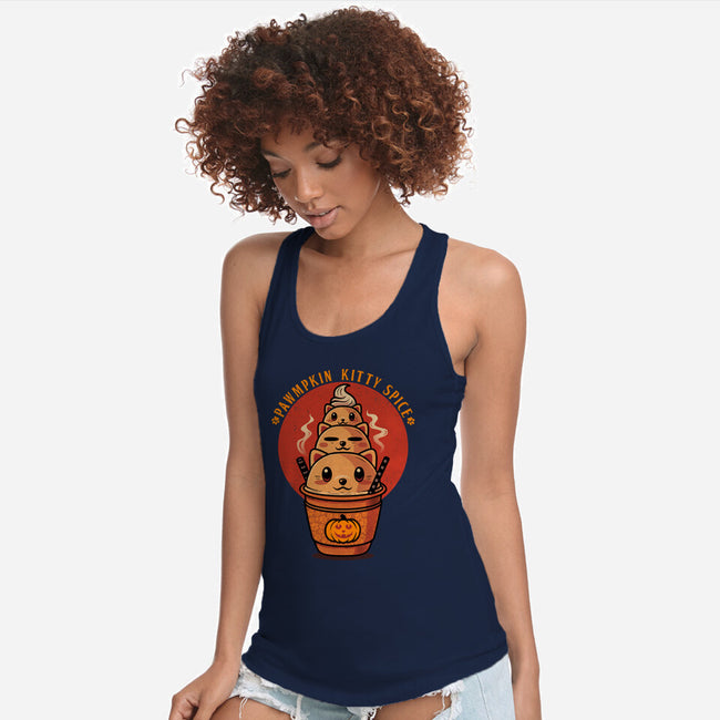 Pawmpkin Spice-Womens-Racerback-Tank-erion_designs