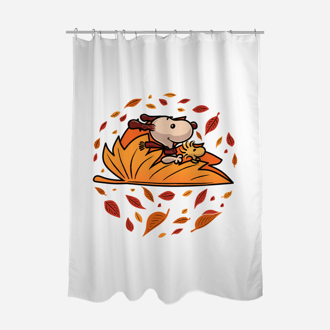 Leafy Voyage-None-Polyester-Shower Curtain-erion_designs