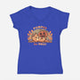 Pumped For Fall-Womens-V-Neck-Tee-TechraNova