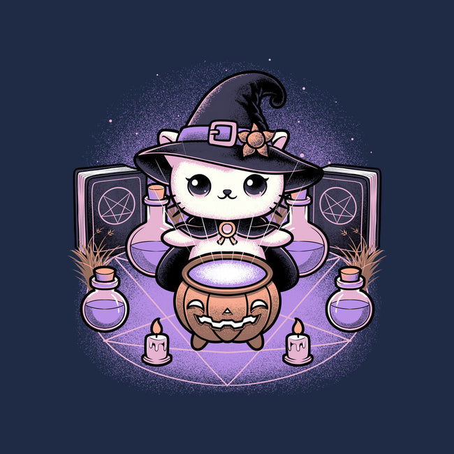 Spooky Witch Cat-Youth-Pullover-Sweatshirt-Astrobot Invention