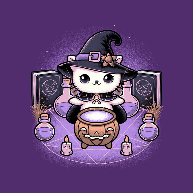 Spooky Witch Cat-Mens-Basic-Tee-Astrobot Invention