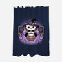 Spooky Witch Cat-None-Polyester-Shower Curtain-Astrobot Invention