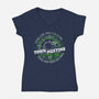 Town Meeting-Womens-V-Neck-Tee-rocketman_art