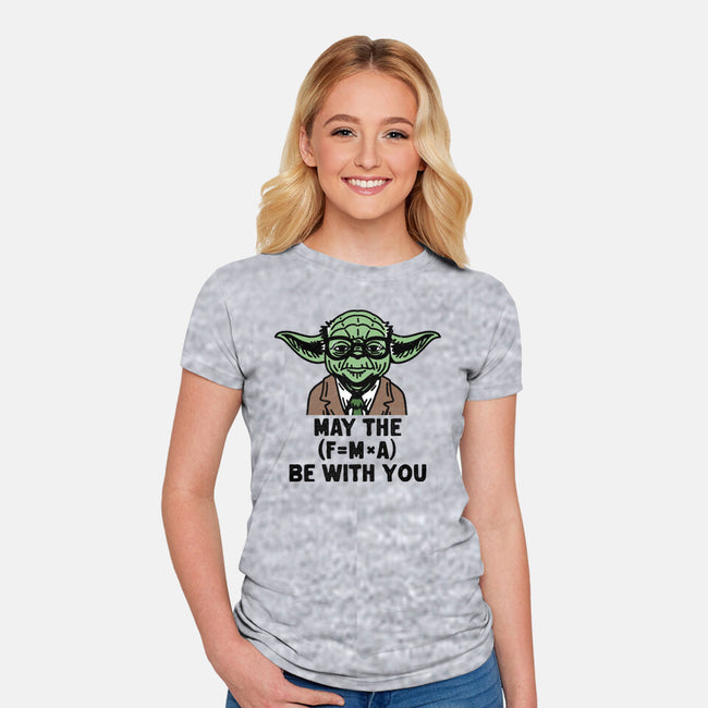 Jedi Math-Womens-Fitted-Tee-zachterrelldraws