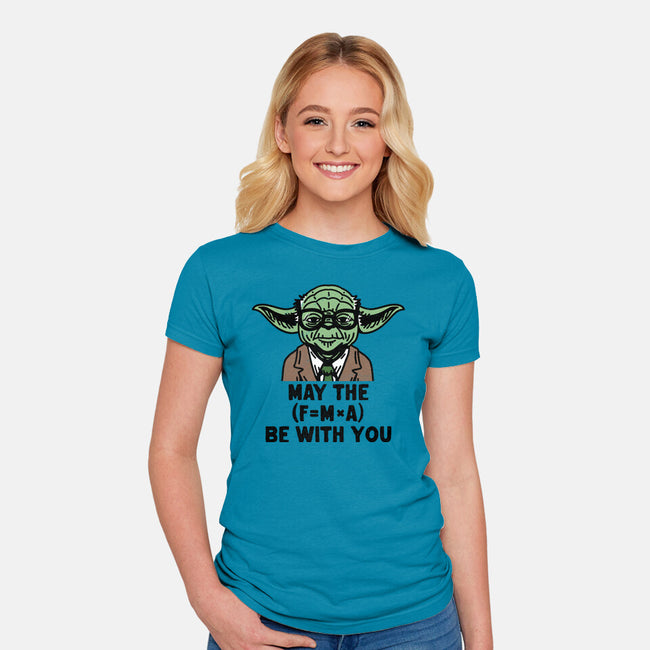 Jedi Math-Womens-Fitted-Tee-zachterrelldraws