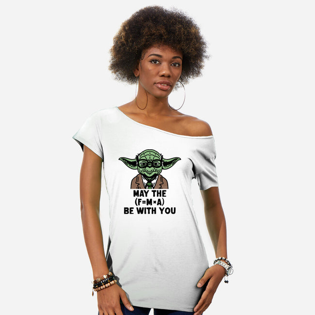 Jedi Math-Womens-Off Shoulder-Tee-zachterrelldraws