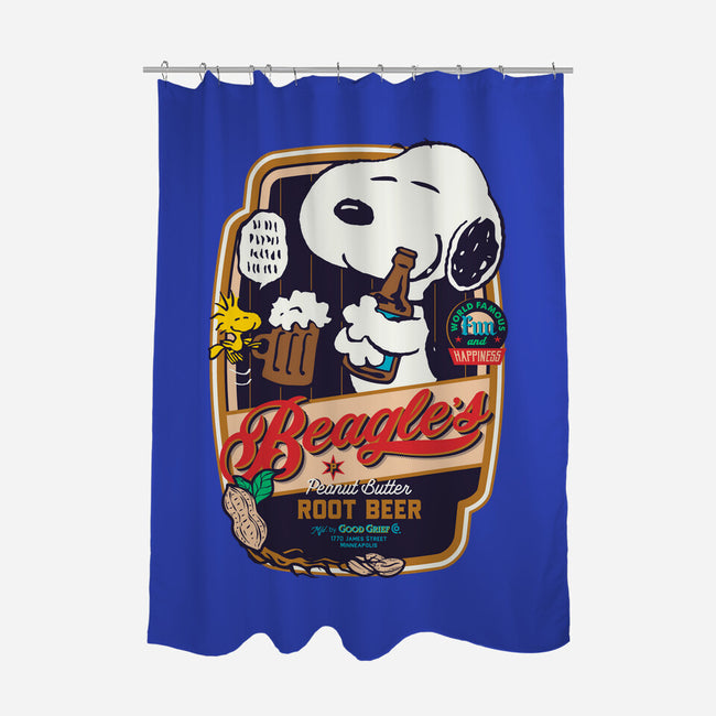 Beagle's Root Beer-None-Polyester-Shower Curtain-Arinesart