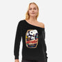 Beagle's Root Beer-Womens-Off Shoulder-Sweatshirt-Arinesart