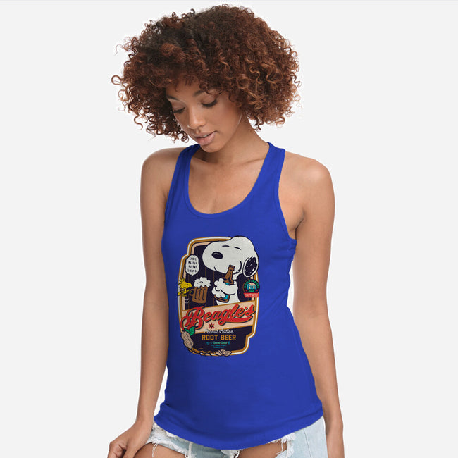 Beagle's Root Beer-Womens-Racerback-Tank-Arinesart