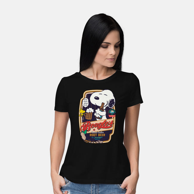 Beagle's Root Beer-Womens-Basic-Tee-Arinesart