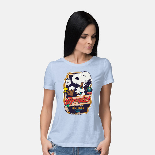 Beagle's Root Beer-Womens-Basic-Tee-Arinesart