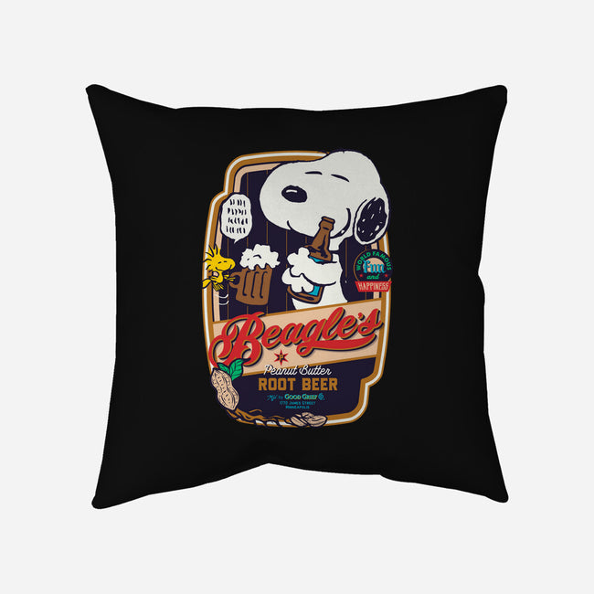 Beagle's Root Beer-None-Removable Cover w Insert-Throw Pillow-Arinesart