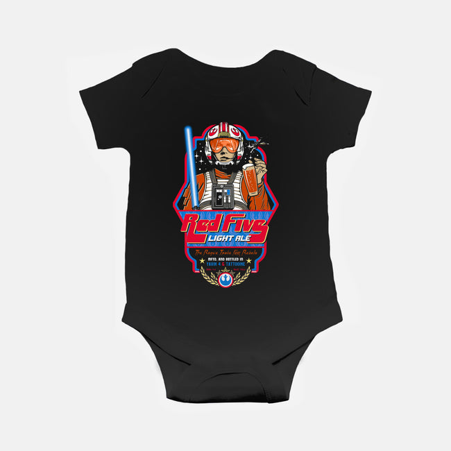 Red Five Ale-Baby-Basic-Onesie-Arinesart