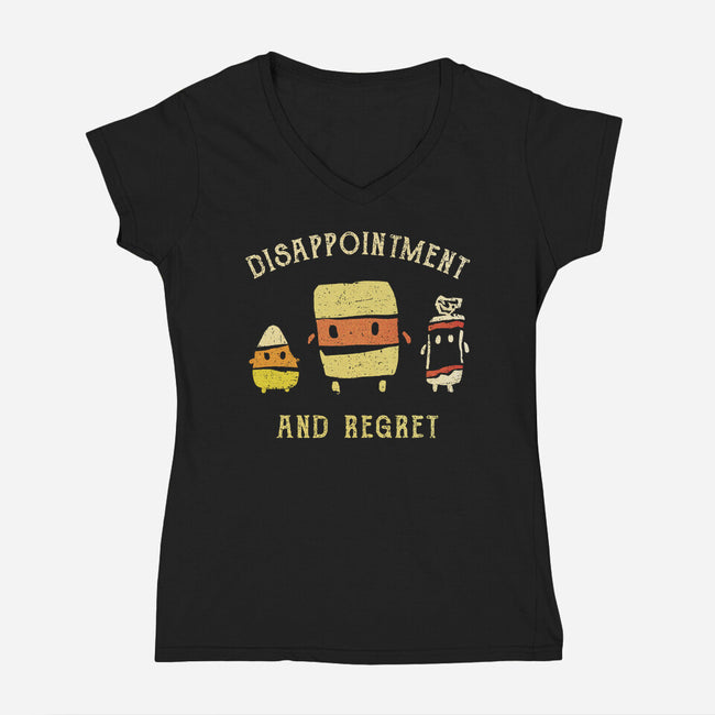 Disappointment And Regret-Womens-V-Neck-Tee-kg07