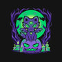 Spooky Moonlit Cat-None-Glossy-Sticker-TechraNova