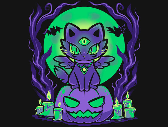 Spooky Moonlit Cat