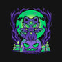 Spooky Moonlit Cat-None-Stretched-Canvas-TechraNova