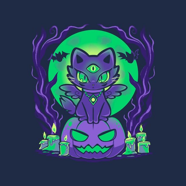 Spooky Moonlit Cat-None-Glossy-Sticker-TechraNova