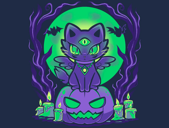 Spooky Moonlit Cat