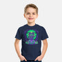 Spooky Moonlit Cat-Youth-Basic-Tee-TechraNova