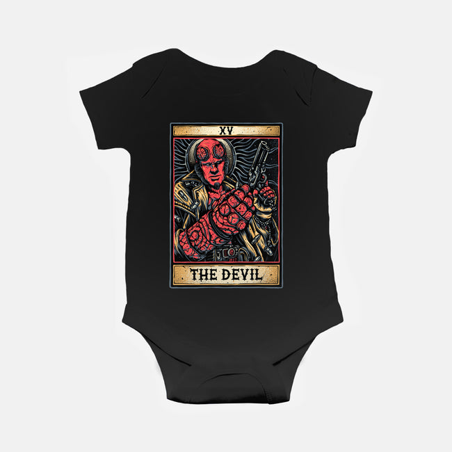 Devil Tarot-Baby-Basic-Onesie-glitchygorilla