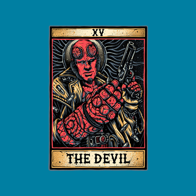 Devil Tarot-None-Removable Cover w Insert-Throw Pillow-glitchygorilla