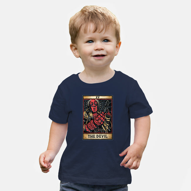 Devil Tarot-Baby-Basic-Tee-glitchygorilla