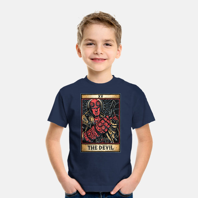 Devil Tarot-Youth-Basic-Tee-glitchygorilla