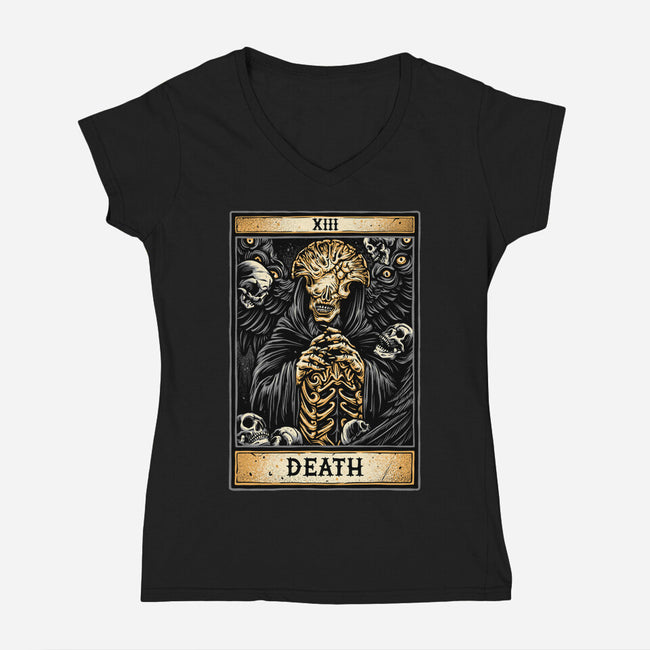 Death Angel-Womens-V-Neck-Tee-glitchygorilla