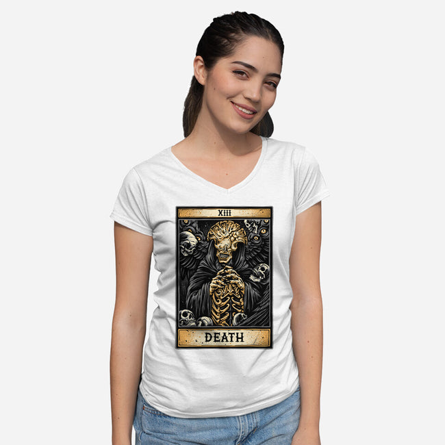 Death Angel-Womens-V-Neck-Tee-glitchygorilla